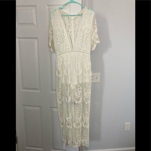 Lace Maxi/Romper-read description